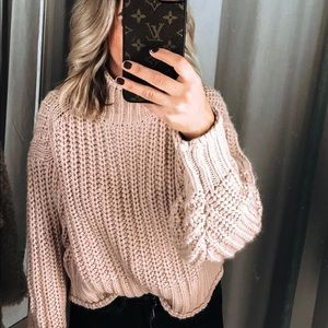 H&M Slouchy Turtleneck Sweater (Size XS)